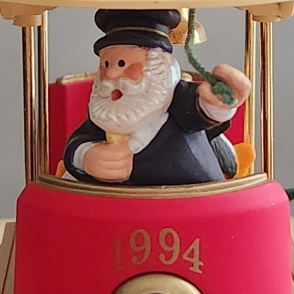 Hallmark Keepsake Ornament Kringle Trolley Light 1994 - Picture 7 of 14